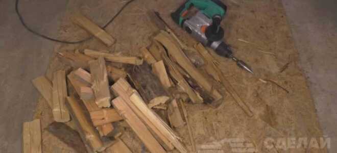 Самодельная насадка-колун для дрели или перфоратора