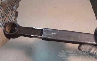 Арматурогиб из шатуна с пальцем и металлолома