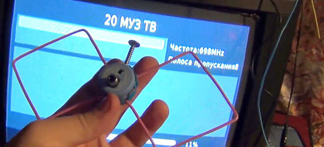 Мини DVB-T2 антенна своими руками