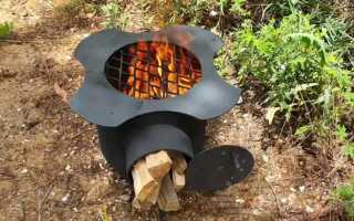 Походная печка из пропанового баллона своими руками