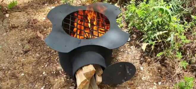 Походная печка из пропанового баллона своими руками
