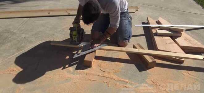 Стул-шезлонг из досок своими руками