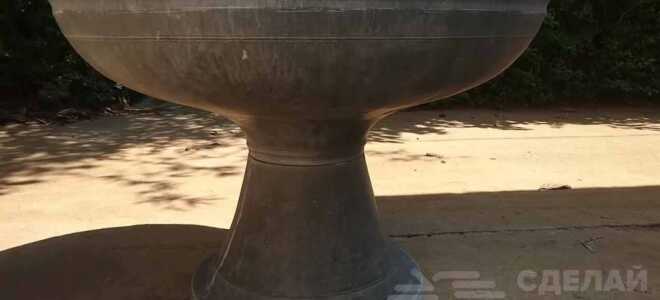 Как сделать большие бетонные горшки для цветов