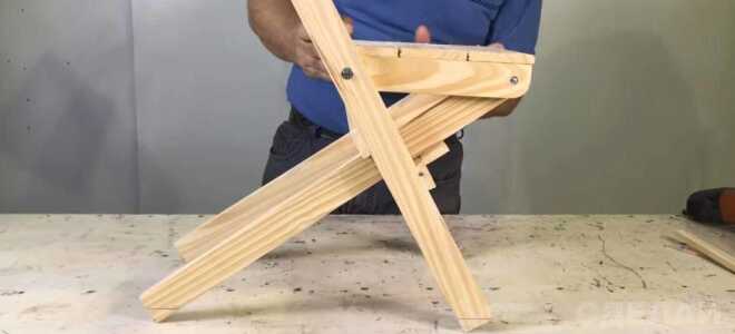 Складной деревянный стульчик своими руками