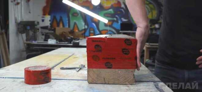 Садовая скамейка из бетона и старого бруса