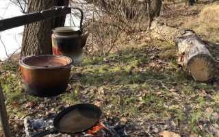 Универсальный таганок из стальной трубы и молотка