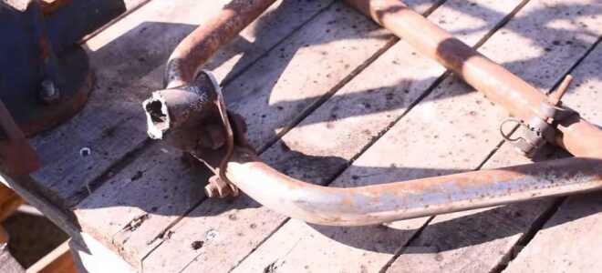 Необычная лопата для дачи из руля от велосипеда