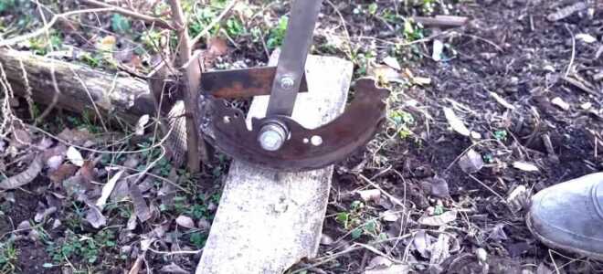 Приспособление для корчевания небольших деревьев на участке