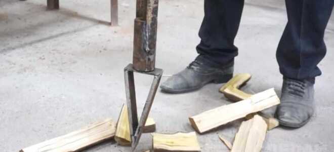 Самодельный ручной колун для колки дров