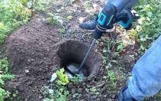 Самодельный ручной ямобур с приводом от электродрели